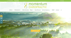 Desktop Screenshot of momentumchiropractic.com