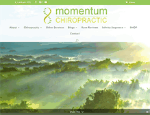 Tablet Screenshot of momentumchiropractic.com